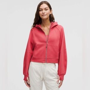 Lululemon Athletica Coral Scuba Full Zip Hoodie in Desert Red size XL/XXL